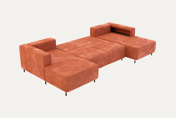 П-образный диван P-0-M П ( П1+Д5+Д2+Д5+П1) в Березниках - изображение 1