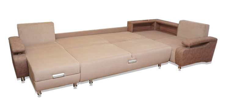 П-образный диван Престиж-15 люкс с полкой в Перми - изображение 1