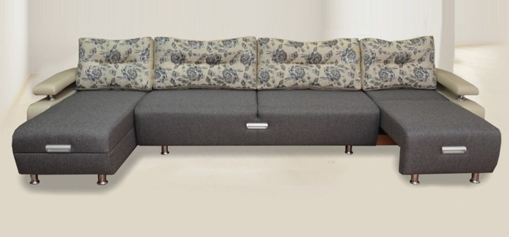 П-образный диван Престиж-15 микс в Кунгуре - изображение 1