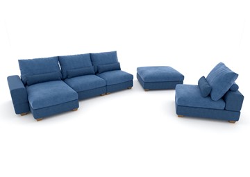 П-образный диван V-10-M П (П1+Д4+Д2+УС+ПС), Memory foam в Перми - предосмотр 2