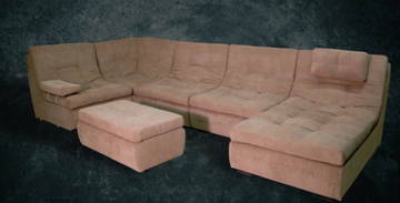 П-образный диван Премьер со столом-пуфом в Соликамске
