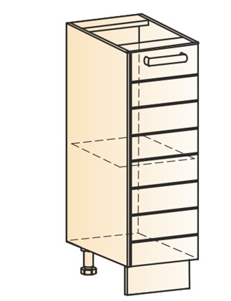 Кухонная тумба Виктория L200 (1 дв. гл.) в Перми - изображение