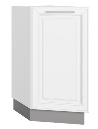 Шкаф рабочий Мишель конц. 45 гр. L300 (1 дв. гл.) эмаль (белый/белый) в Перми - изображение