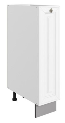 Тумба кухонная Мишель L200 (1 дв. гл.) эмаль (белый/белый) в Перми - изображение
