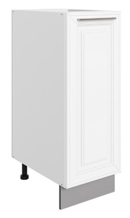 Кухонная тумба Мишель L300 (1 дв. гл.) эмаль (белый/белый) в Перми - изображение