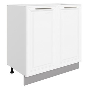 Шкаф рабочий Мишель L800 (2 дв. гл.) эмаль (белый/белый) в Перми