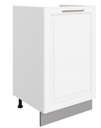 Шкаф рабочий Мишель под мойку L500 (1 дв. гл.) эмаль (белый/белый) в Перми - изображение