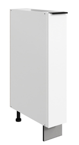 Кухонная тумба Стоун L150 (1 дв.гл.) (белый/джелато софттач) в Перми - предосмотр