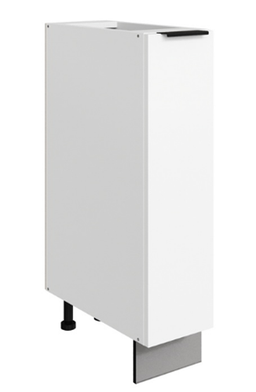 Тумба кухонная Стоун L200 (1 дв.гл.) (белый/джелато софттач) в Перми - изображение