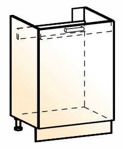 Кухонная тумба под мойку Яна L600 (1 дв. гл.) в Перми - изображение