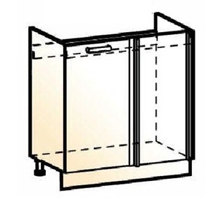 Шкаф рабочий под мойку угловой Стоун L800 (1 дв. гл.) в Перми - предосмотр