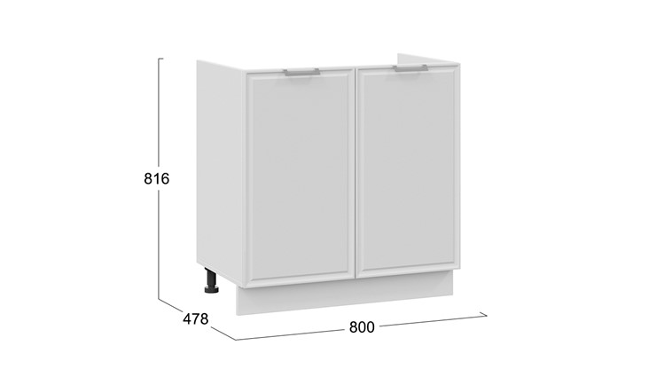 Кухонная тумба Белладжио 1Н8М (Белый, Фон белый) в Перми - изображение 2
