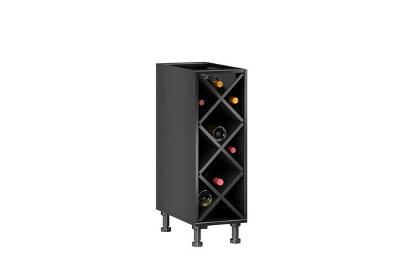 Тумба кухонная винная Мокка ЛД 270.070, цвет черный в Перми - изображение