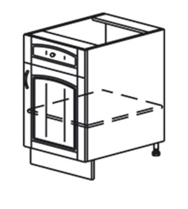 Кухонная тумба Кантри рабочая однодверная с ящиком 820*500*525 мм в Перми