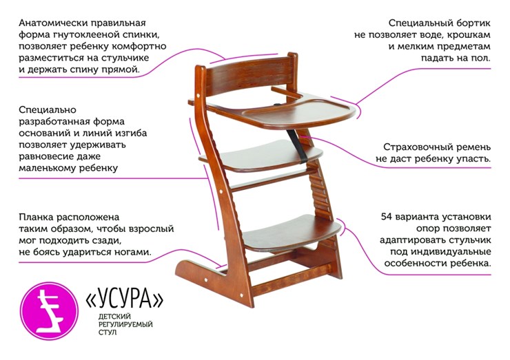 Растущий стул Усура бежево-белый в Перми - изображение 5