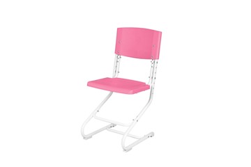 Регулируемый детский стул СУТ.01 Пластик (рост от 130 см), Розовый в Соликамске