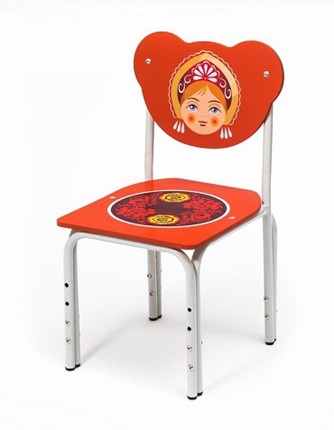 Детский растущий стул Матрешка (Кузя-МТ(1-3)КрСр) в Чайковском - изображение
