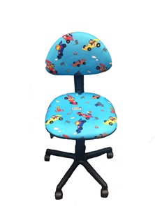 Детское комьютерное кресло LB-C 02, цвет синие машинки в Перми