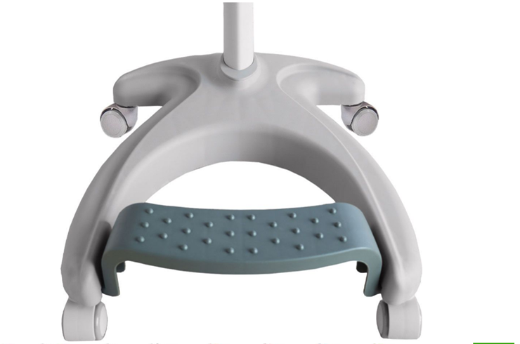 Детский стул FunDesk Solerte Grey с подставкой для ног + чехол для кресла (ткань розовая) в Перми - изображение 3