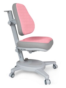 Кресло растущее Mealux Onyx (Y-110) G + DPG  - серое + чехол розовый с серыми вставками в Перми - предосмотр
