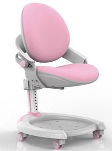 Детское растущее кресло Mealux ZMAX-15 Plus, Y-710 PN Light, белый металл, обивка светло-розовая однотонная в Перми