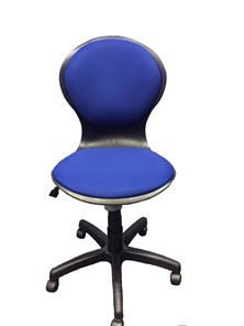 Детское вращающееся кресло LB-C 03, цвет синий в Чайковском
