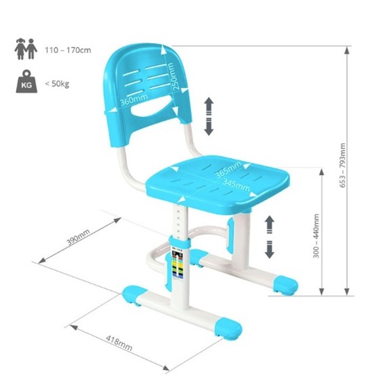 Растущий стул SST3 Blue в Перми - изображение 4