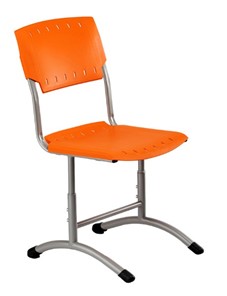 Детский стул регулируемый Отличник.3 3-5, Оранжевый RAL 2003/Светло-серый в Березниках