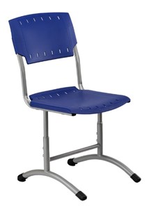 Детский стул регулируемый Отличник.3 3-5, Синий RAL 5002/Светло-серый в Березниках