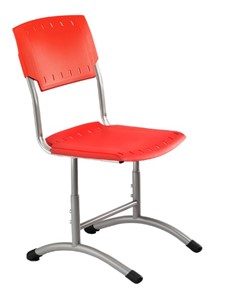 Детский стул регулируемый Отличник.3 5-7, Красный RAL 3002/Светло-серый в Перми