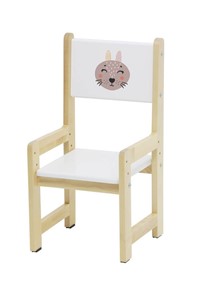 Комплект детской мебели Polini kids Eco 400 SM, Лесная сказка, 68х55 см белый-натуральный в Перми - предосмотр 5
