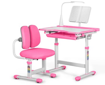 Парта растущая + кресло растущее Mealux EVO BD-23 Pink в Перми - предосмотр
