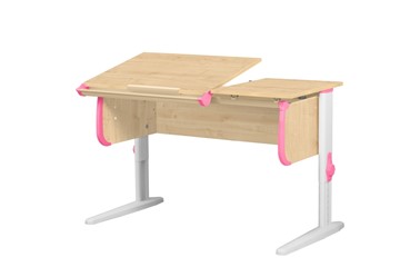 Растущий стол 1/75-40 (СУТ.25) Бежевый/Белый/Розовый в Кунгуре