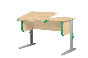 Детский стол-трансформер 1/75-40 (СУТ.25) Бежевый/Серый/Зеленый в Перми