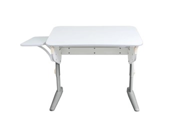Растущий стол 5/100 (СУТ.46) + Polka_b 5/550  Рамух белый/серый/бежевый в Кунгуре