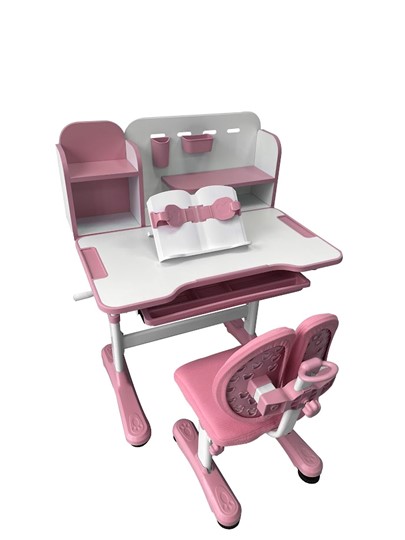Растущая парта + стул Vivo Pink FUNDESK в Перми - изображение 2