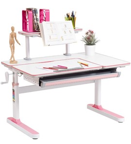 Растущий стол Rifforma - 100А, Белый + Розовый в Перми