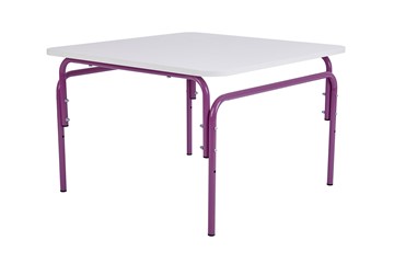 Детский растущий стол Фея Мой малыш, 0-1 гр., белый-фиолетовый в Соликамске