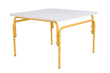 Детский растущий стол Фея Мой малыш, 0-1 гр., белый-желтый в Кунгуре