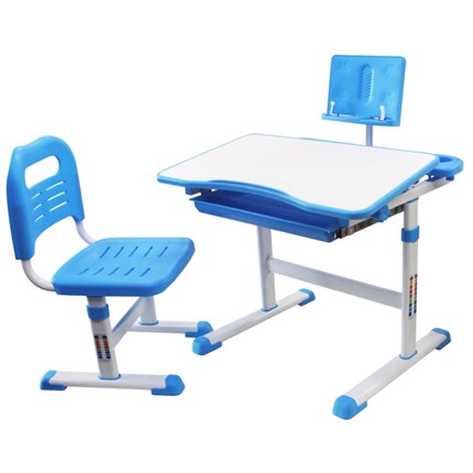Детский стол-трансформер с подставкой и стулом, Holto SET-17A, Голубой в Чайковском - изображение