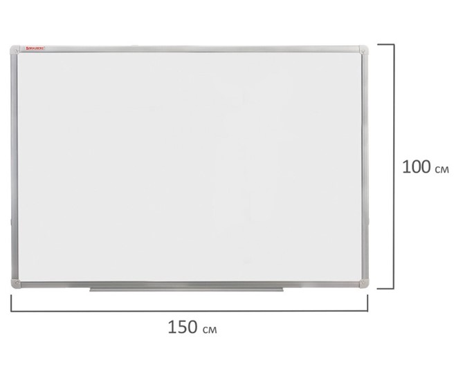 Магнитно-маркерная доска BRAUBERG 100х150 см, алюминиевая рамка в Березниках - изображение 8