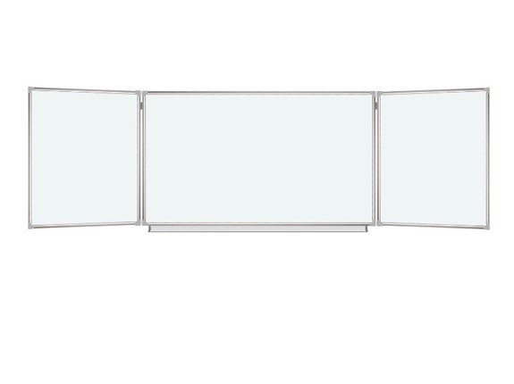 Доска магнитная настенная BRAUBERG 100х150/300 см, 3-х элементная в Чайковском - изображение
