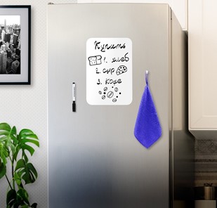 Доска магнитная на холодильник BRAUBERG, 30х21 см с маркером, магнитом и салфеткой в Чайковском - предосмотр 2