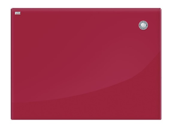 Доска магнитно-маркерная стеклянная 2х3 OFFICE TSZ86 R, 60x80 см, красная в Перми - изображение