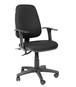 Кресло компьютерное CHAIRMAN 661 Ткань стандарт 15-21 черная в Кунгуре