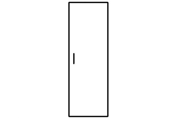 ДГ-1 Дверь гардероба ГБ-1 514х18х1900 мм в Перми - изображение